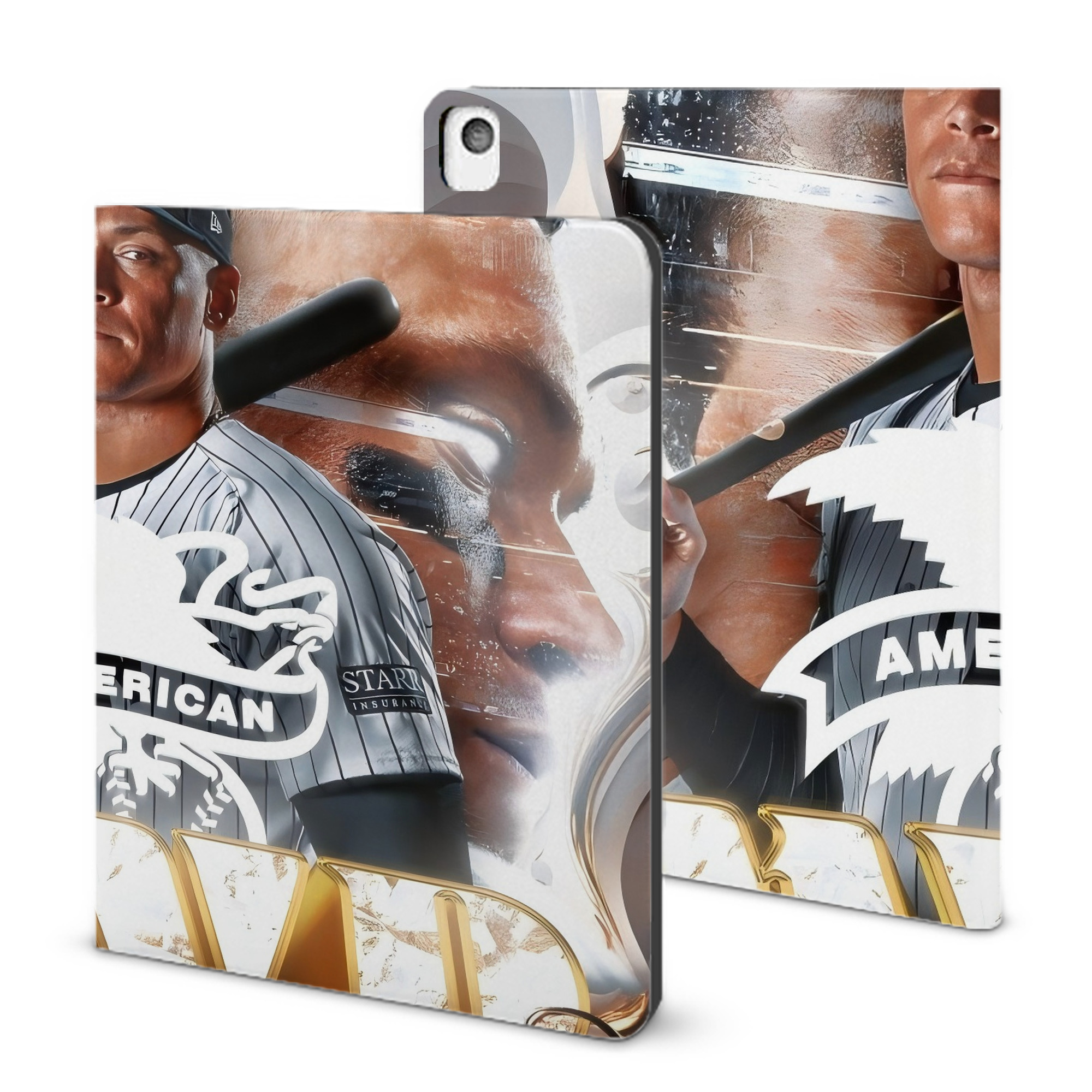 Aaron Judge MVP IPad Book-Style Case With Pencil Slot – Slim PU & TPU Cover – Full Protection, Precise Fit, Water & Scratch Resistant